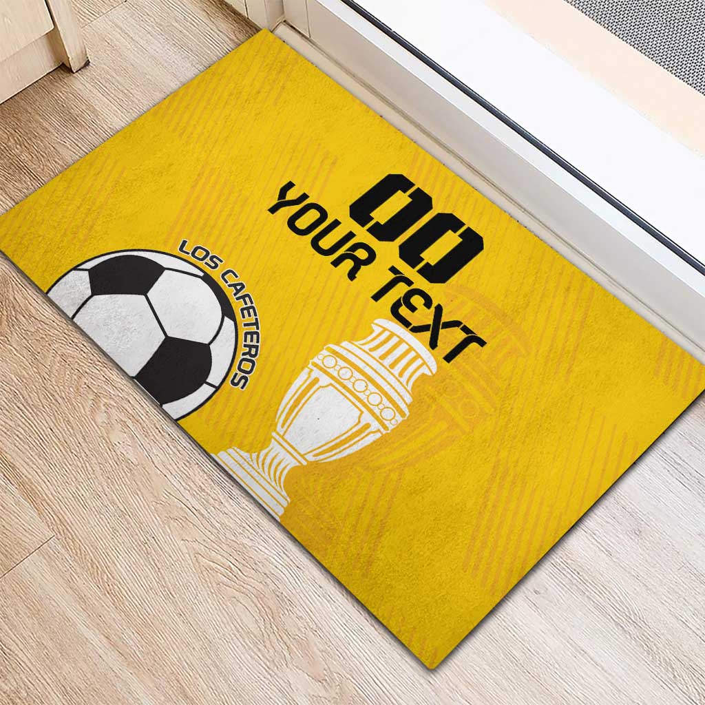 Custom Colombia Football Rubber Doormat Go Champions - Wonder Print Shop