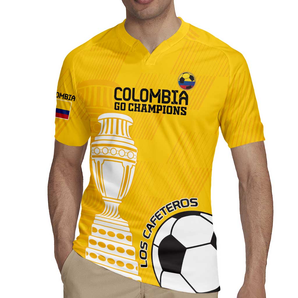 Custom Colombia Football Rugby Jersey Go Champions - Wonder Print Shop