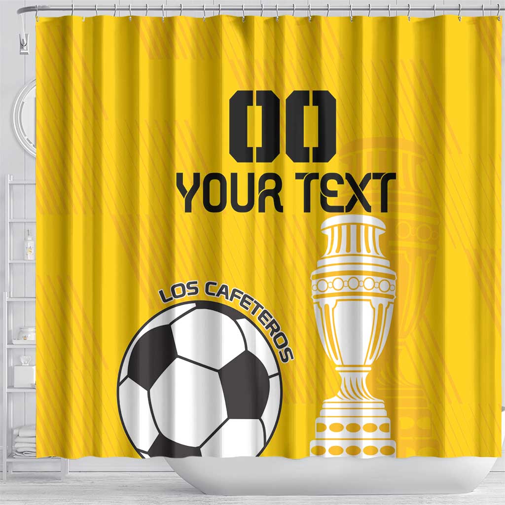 Custom Colombia Football Shower Curtain Go Champions