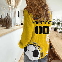 Custom Colombia Football Women Casual Shirt Go Champions - Wonder Print Shop