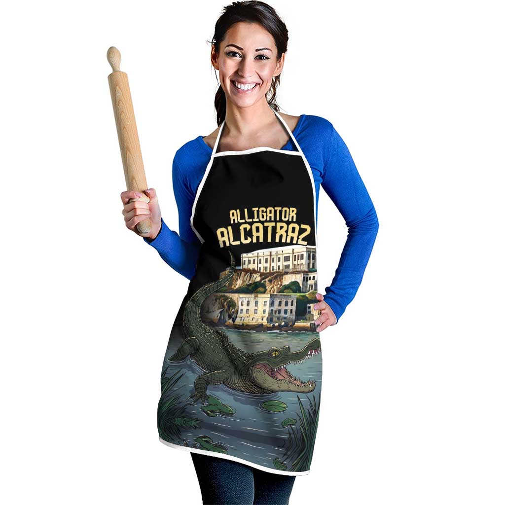 Everglades Alligator Alcatraz Florida Apron - Wonder Print Shop
