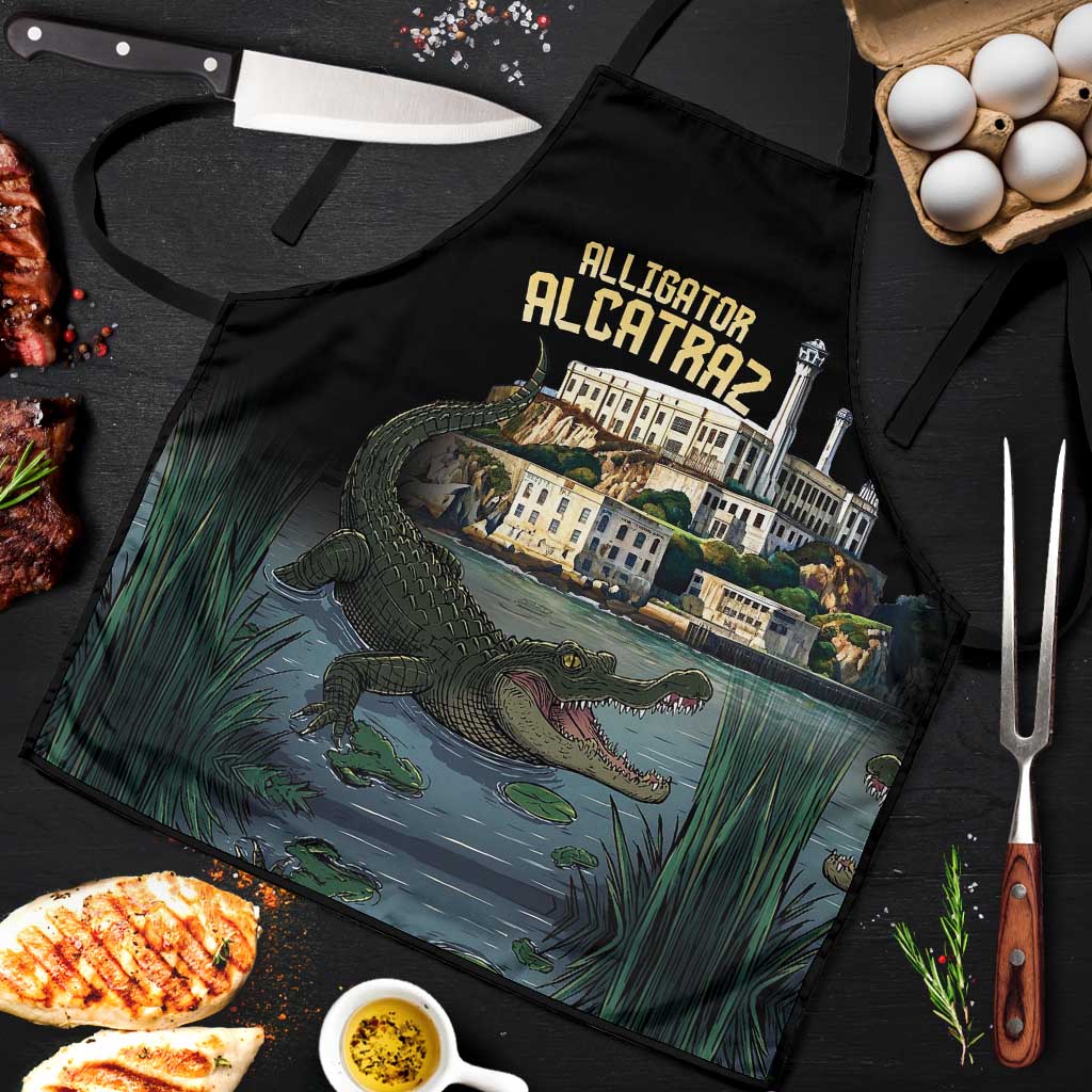 Everglades Alligator Alcatraz Florida Apron - Wonder Print Shop