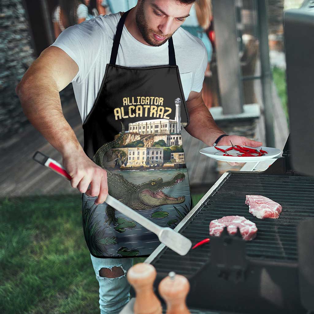 Everglades Alligator Alcatraz Florida Apron - Wonder Print Shop