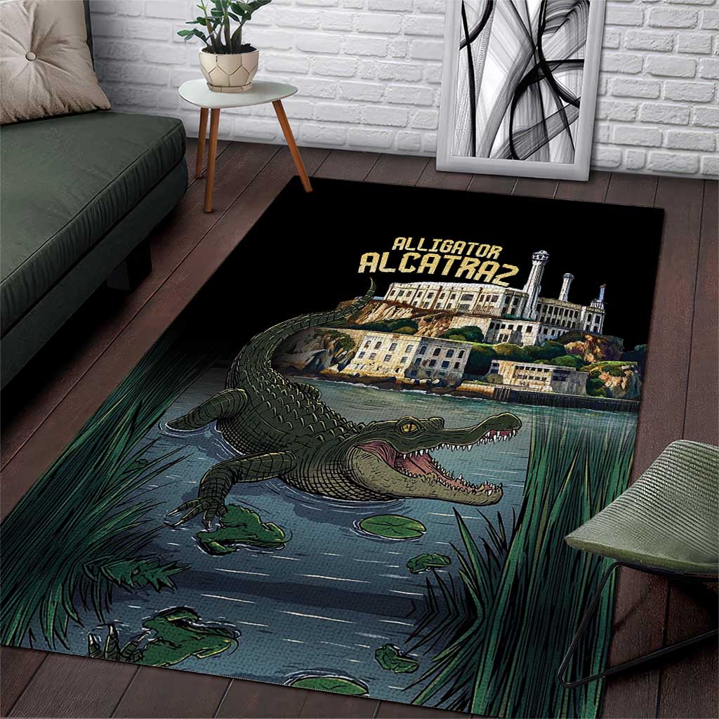 Everglades Alligator Alcatraz Florida Area Rug - Wonder Print Shop