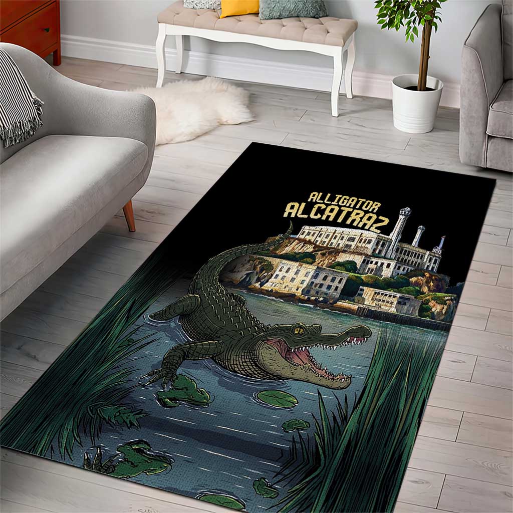 Everglades Alligator Alcatraz Florida Area Rug - Wonder Print Shop