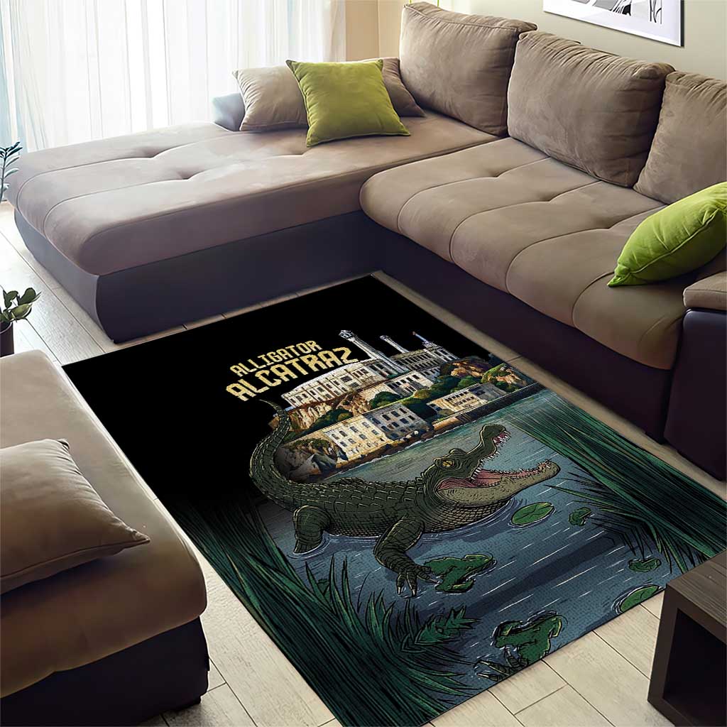 Everglades Alligator Alcatraz Florida Area Rug - Wonder Print Shop