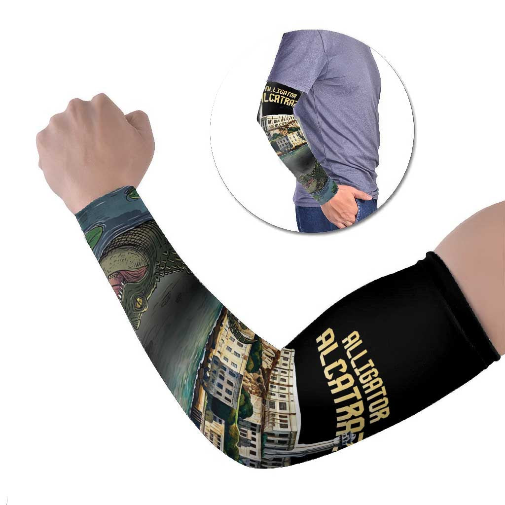Everglades Alligator Alcatraz Florida Arm Sleeves - Wonder Print Shop