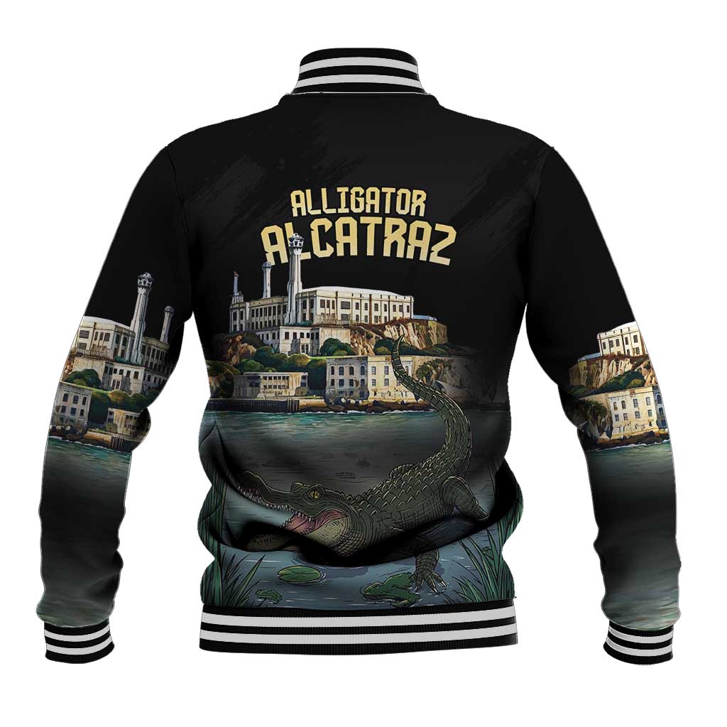 Everglades Alligator Alcatraz Florida Baseball Jacket - Wonder Print Shop