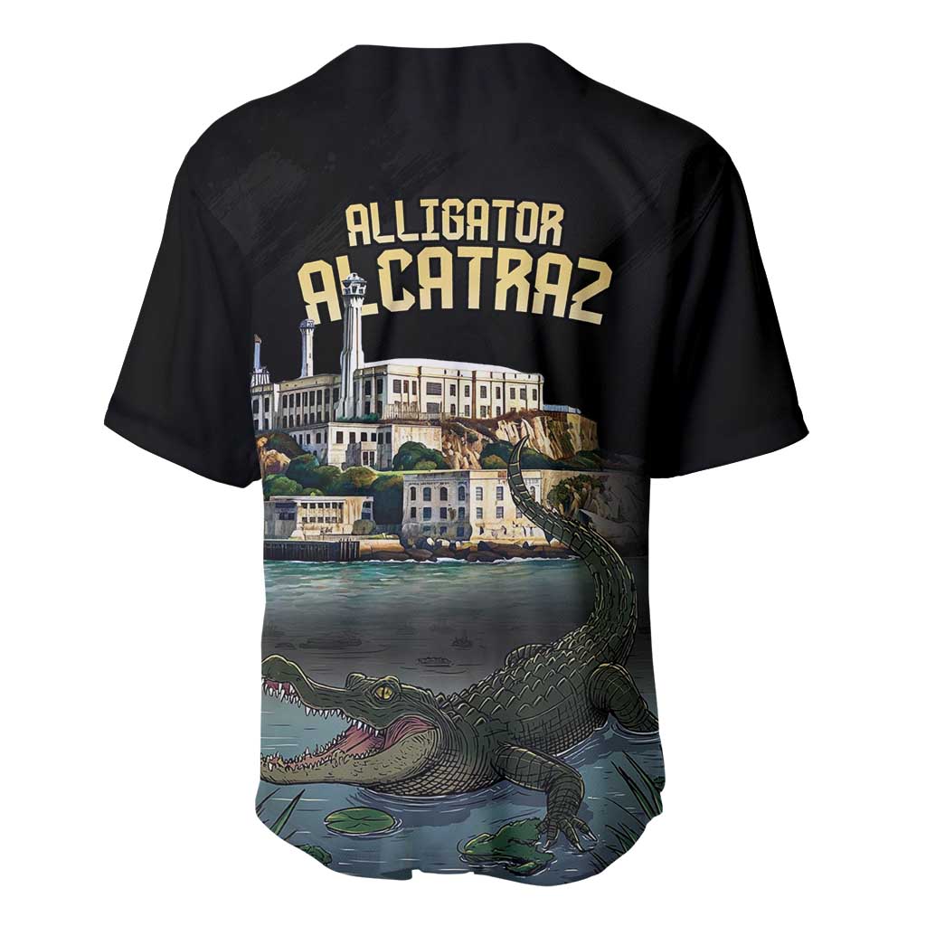 Everglades Alligator Alcatraz Florida Baseball Jersey - Wonder Print Shop