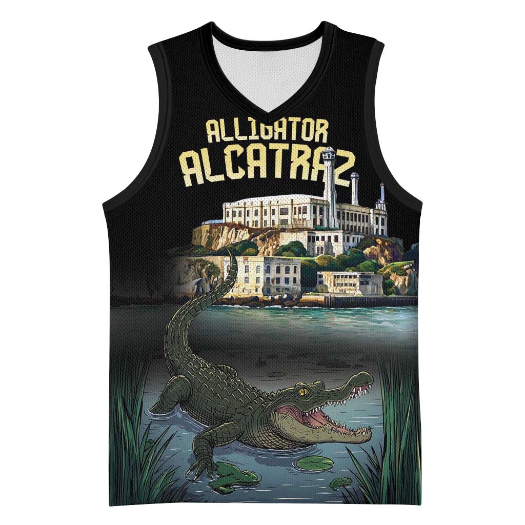 Everglades Alligator Alcatraz Florida Basketball Jersey - Wonder Print Shop