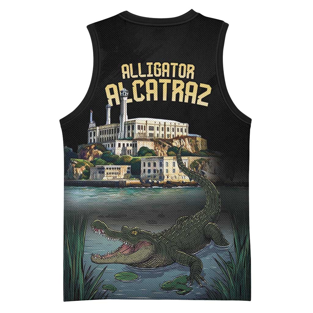 Everglades Alligator Alcatraz Florida Basketball Jersey - Wonder Print Shop