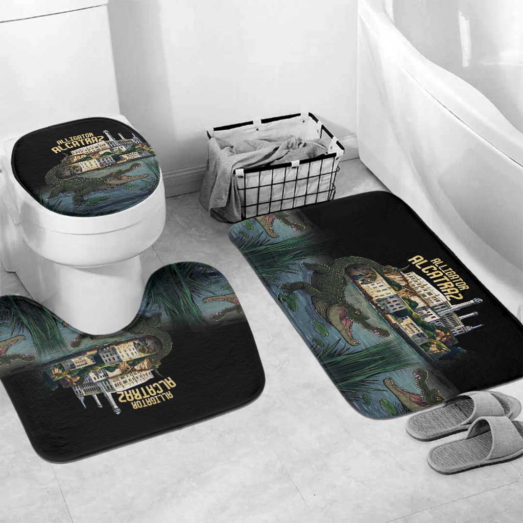 Everglades Alligator Alcatraz Florida Bathroom Set - Wonder Print Shop