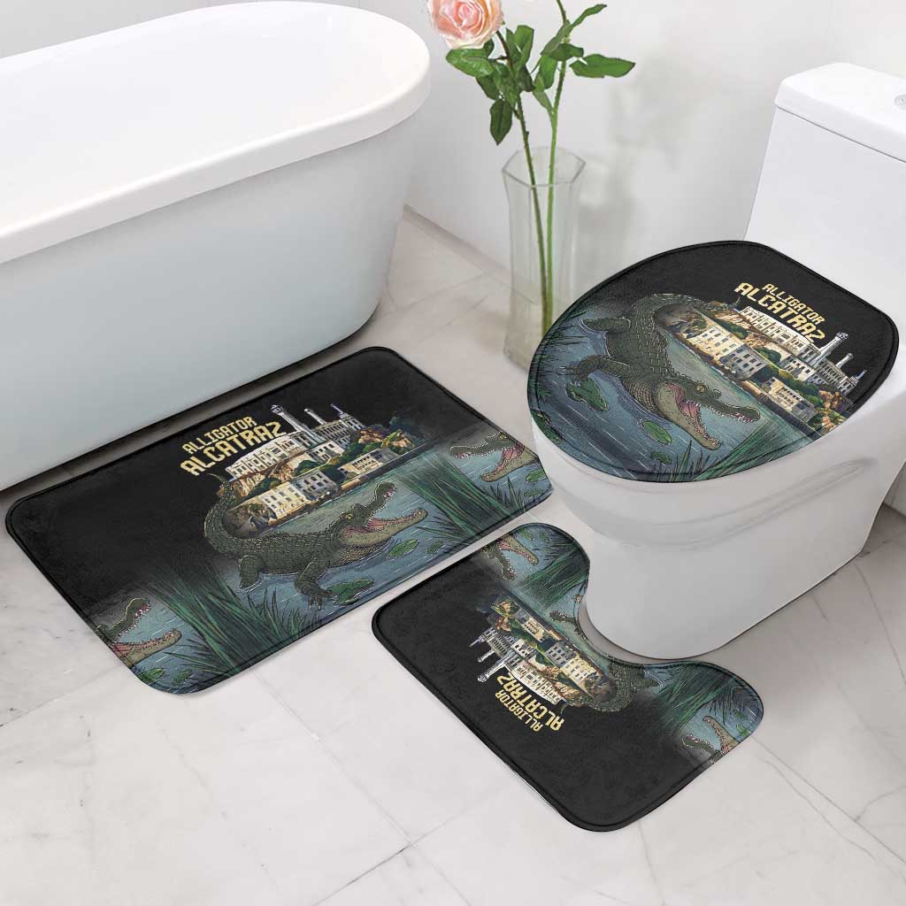 Everglades Alligator Alcatraz Florida Bathroom Set - Wonder Print Shop