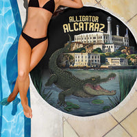 Everglades Alligator Alcatraz Florida Beach Blanket - Wonder Print Shop
