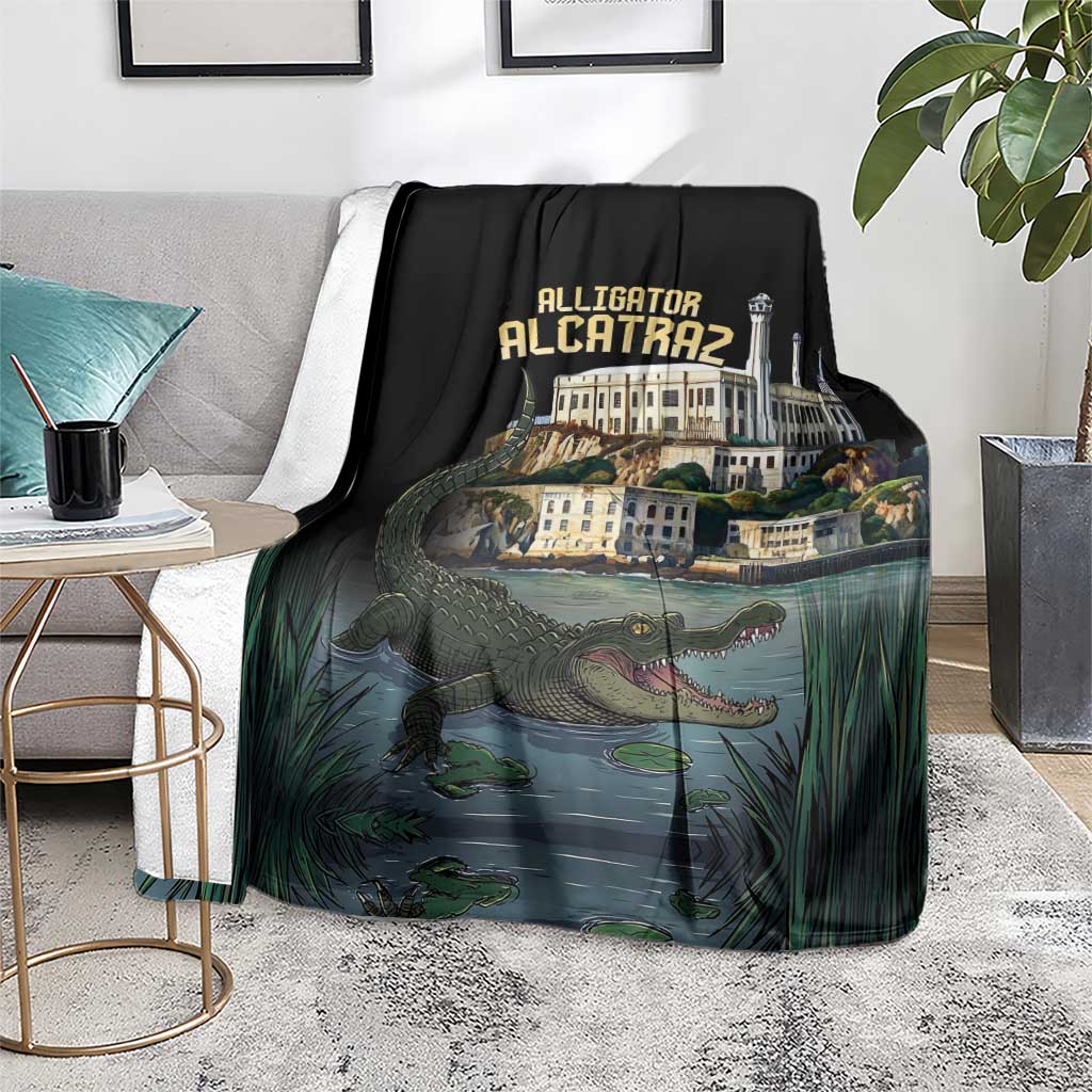 Everglades Alligator Alcatraz Florida Blanket - Wonder Print Shop
