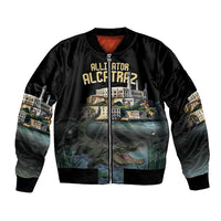 Everglades Alligator Alcatraz Florida Bomber Jacket - Wonder Print Shop