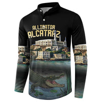Everglades Alligator Alcatraz Florida Button Sweatshirt - Wonder Print Shop