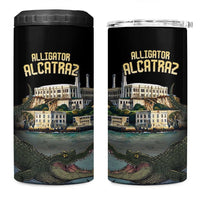 Everglades Alligator Alcatraz Florida 4 in 1 Can Cooler Tumbler - Wonder Print Shop