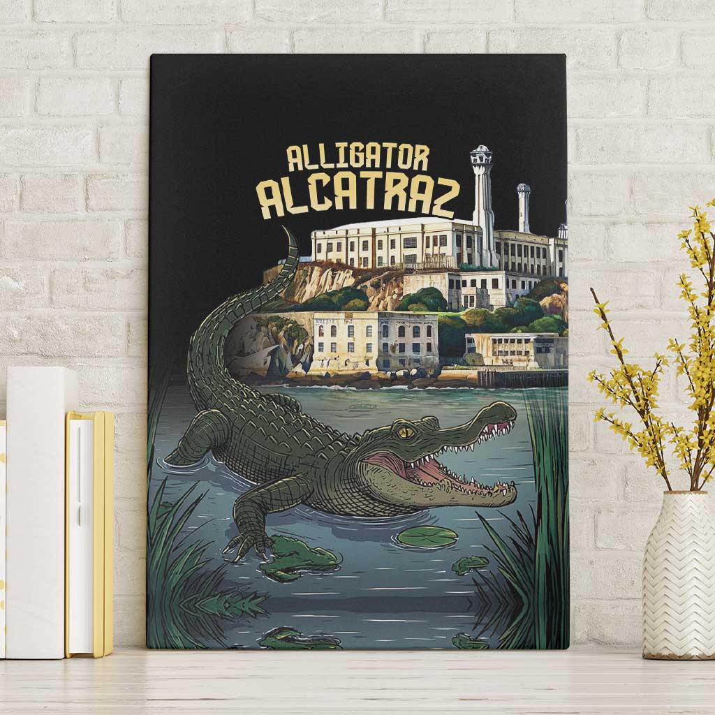 Everglades Alligator Alcatraz Florida Canvas Wall Art - Wonder Print Shop