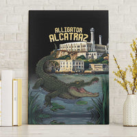 Everglades Alligator Alcatraz Florida Canvas Wall Art - Wonder Print Shop