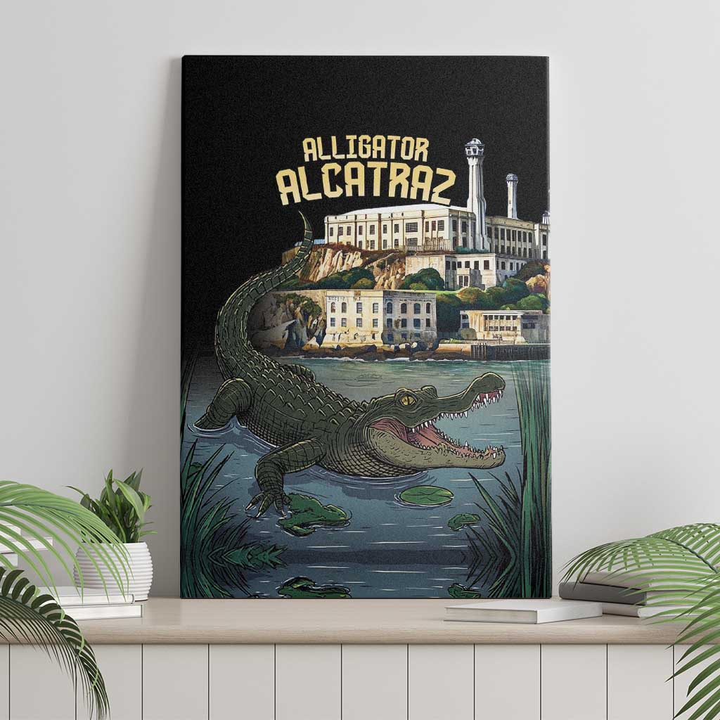 Everglades Alligator Alcatraz Florida Canvas Wall Art - Wonder Print Shop