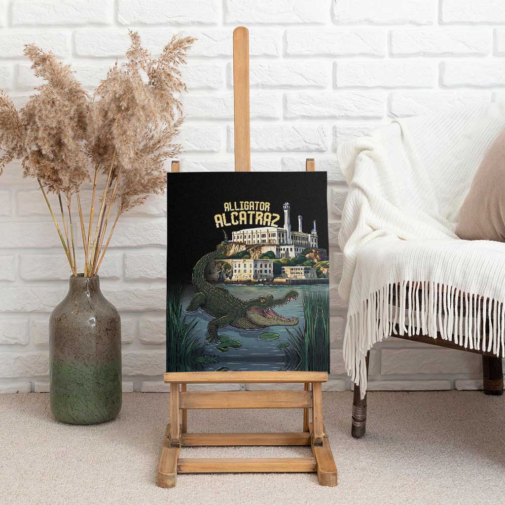 Everglades Alligator Alcatraz Florida Canvas Wall Art - Wonder Print Shop