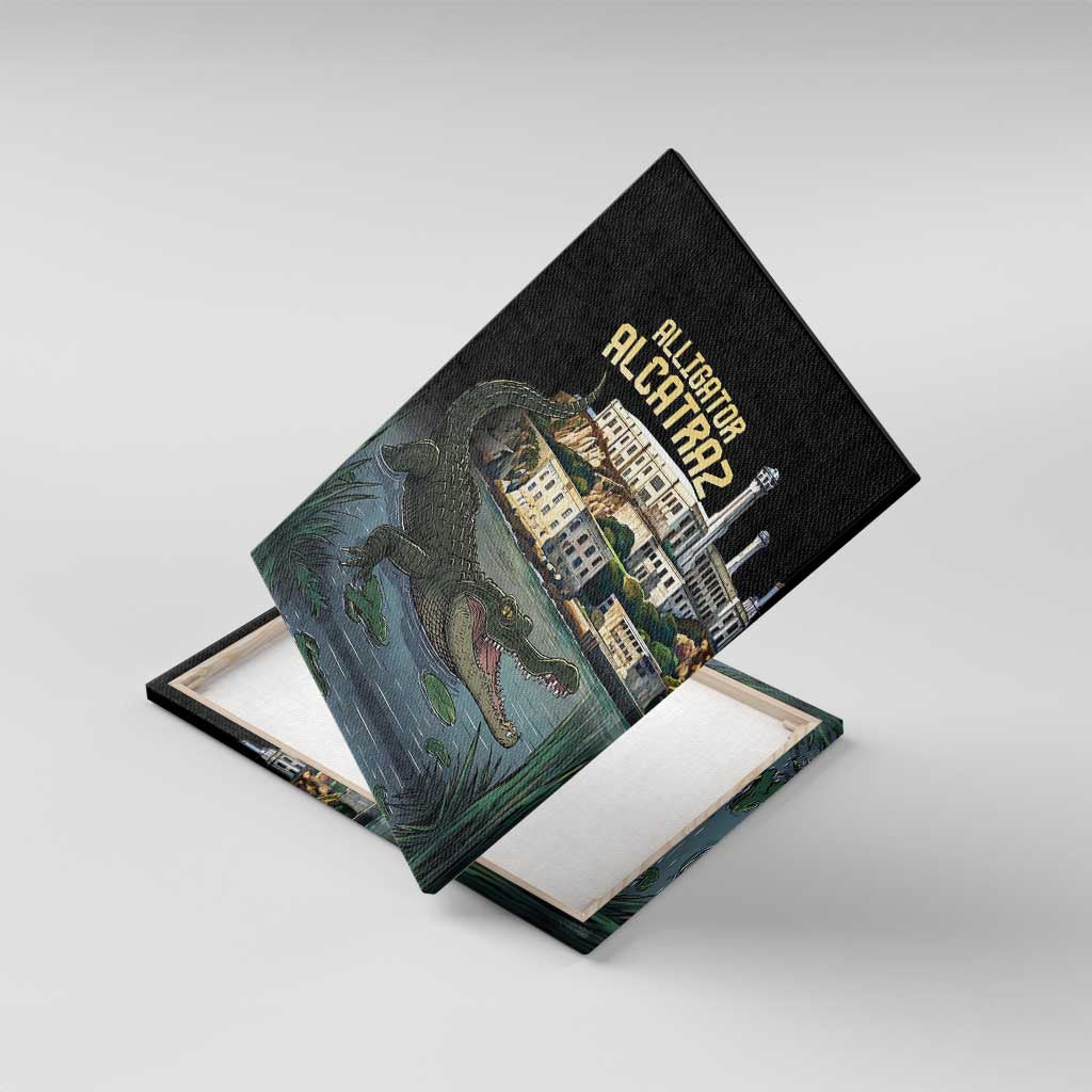 Everglades Alligator Alcatraz Florida Canvas Wall Art - Wonder Print Shop