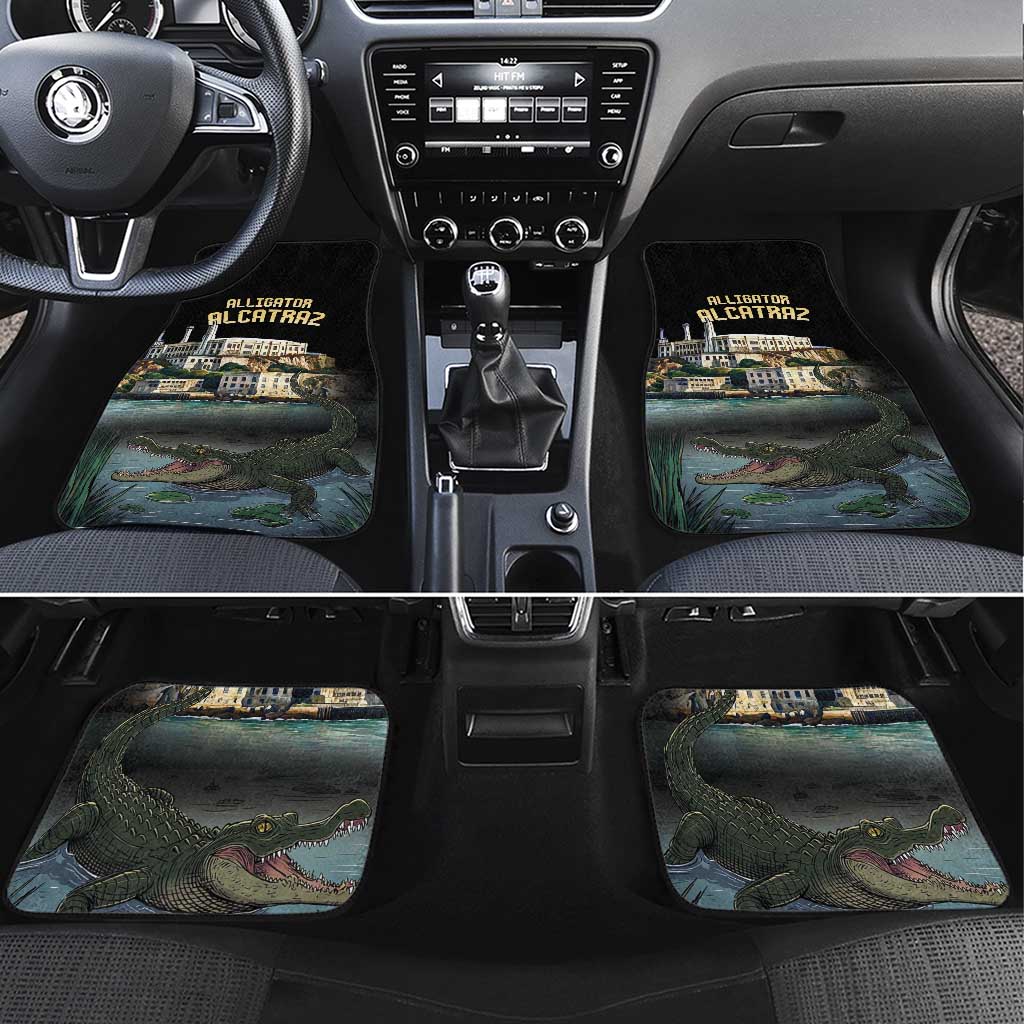 Everglades Alligator Alcatraz Florida Car Mats - Wonder Print Shop