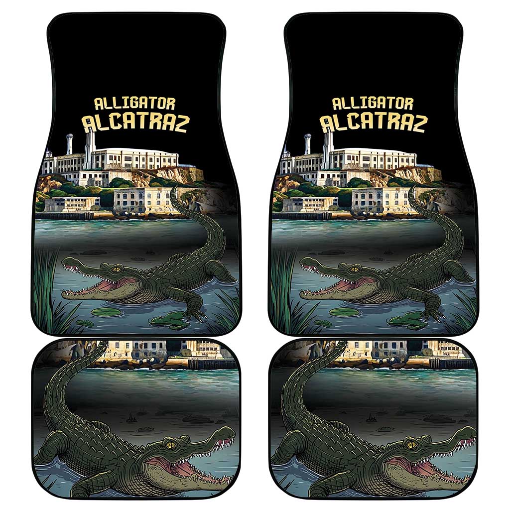 Everglades Alligator Alcatraz Florida Car Mats - Wonder Print Shop