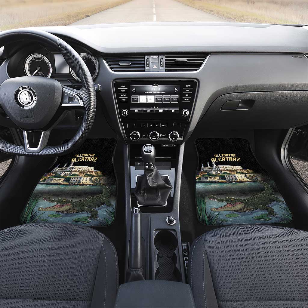 Everglades Alligator Alcatraz Florida Car Mats - Wonder Print Shop