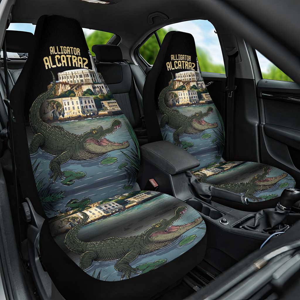 Everglades Alligator Alcatraz Florida Car Seat Cover - Wonder Print Shop