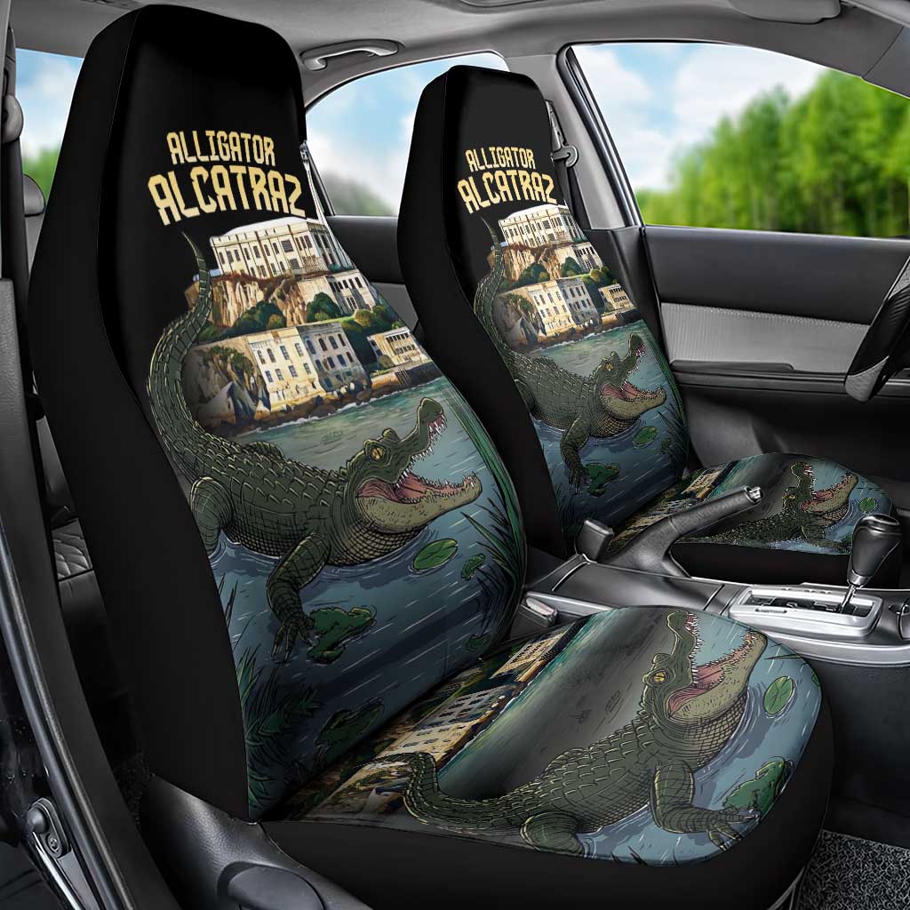 Everglades Alligator Alcatraz Florida Car Seat Cover - Wonder Print Shop