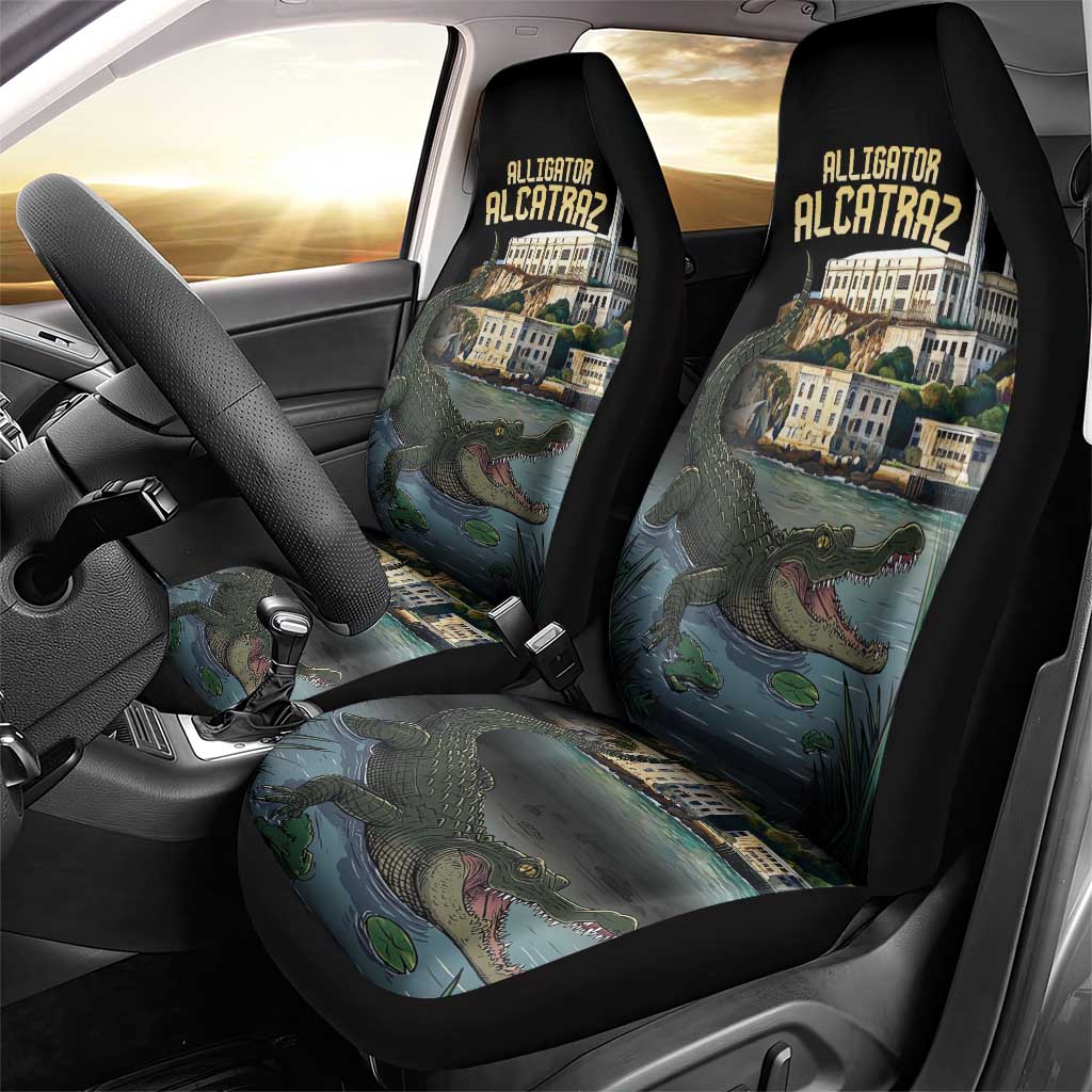 Everglades Alligator Alcatraz Florida Car Seat Cover - Wonder Print Shop