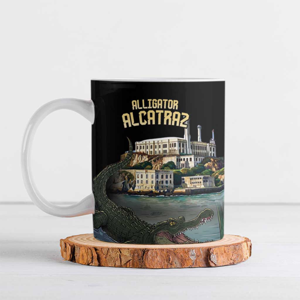 Everglades Alligator Alcatraz Florida Ceramic Mug - Wonder Print Shop