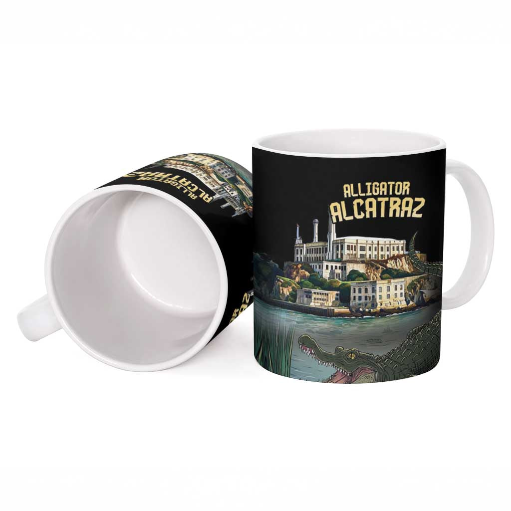 Everglades Alligator Alcatraz Florida Ceramic Mug - Wonder Print Shop