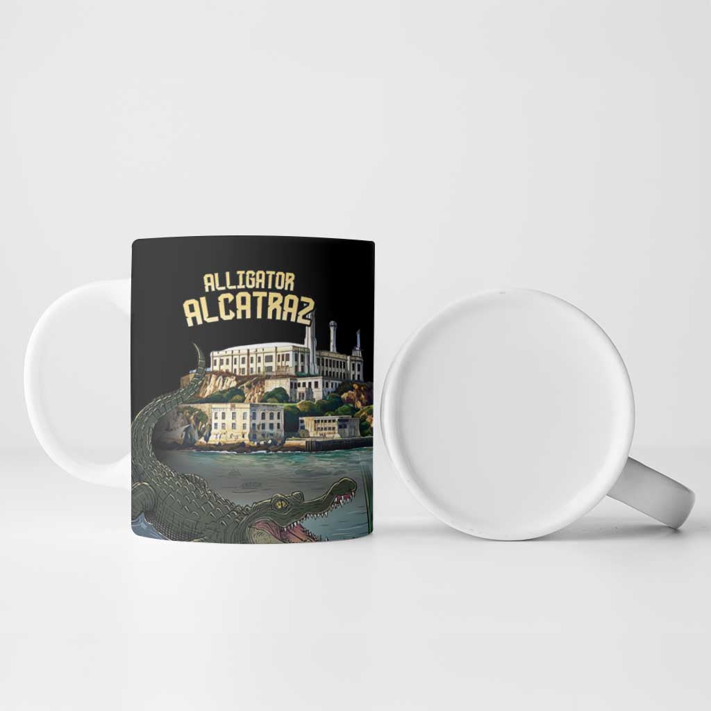Everglades Alligator Alcatraz Florida Ceramic Mug - Wonder Print Shop