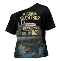 Everglades Alligator Alcatraz Florida Cross Shoulder Shirt - Wonder Print Shop