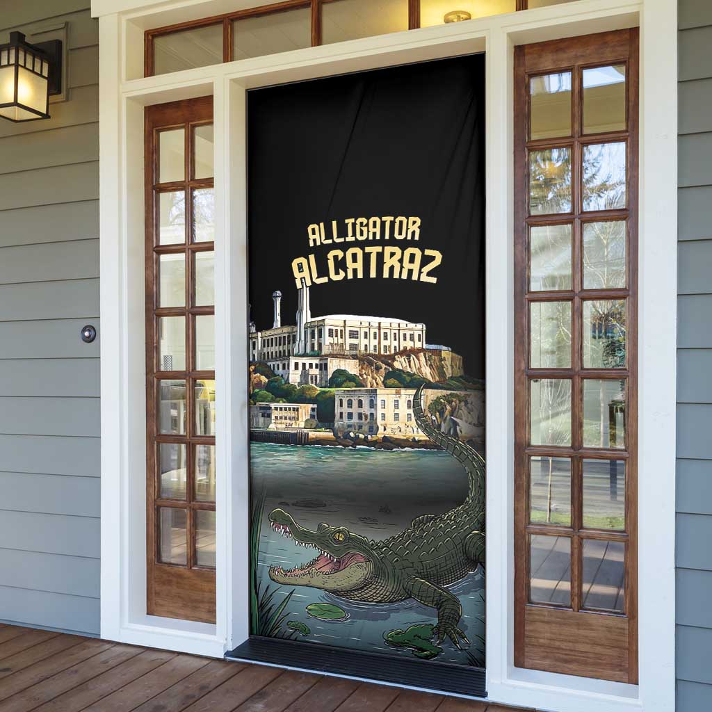 Everglades Alligator Alcatraz Florida Door Cover - Wonder Print Shop