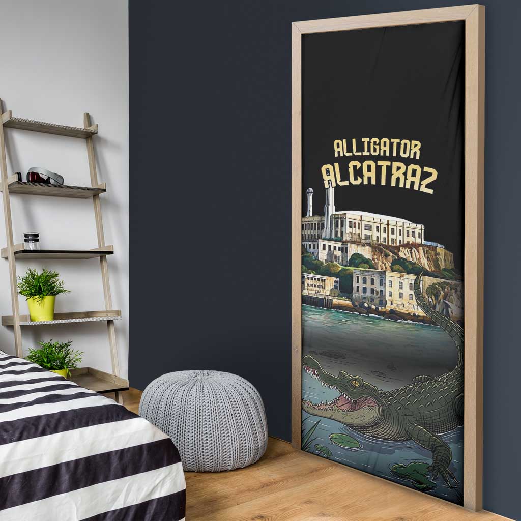Everglades Alligator Alcatraz Florida Door Cover - Wonder Print Shop