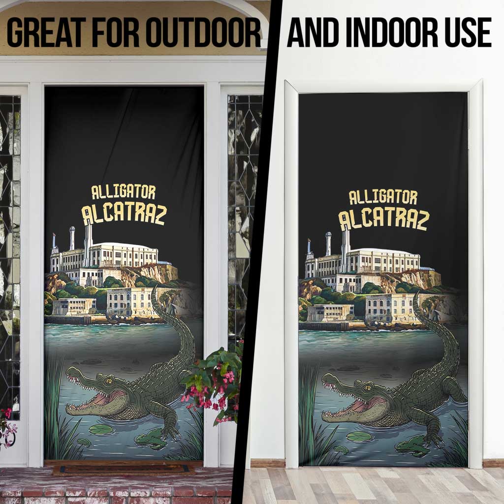 Everglades Alligator Alcatraz Florida Door Cover - Wonder Print Shop