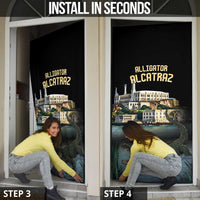 Everglades Alligator Alcatraz Florida Door Cover - Wonder Print Shop