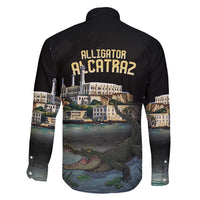 Everglades Alligator Alcatraz Florida Family Matching Long Sleeve Bodycon Dress and Hawaiian Shirt - Wonder Print Shop