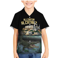 Everglades Alligator Alcatraz Florida Family Matching Mermaid Dress and Hawaiian Shirt - Wonder Print Shop