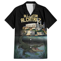 Everglades Alligator Alcatraz Florida Family Matching Off The Shoulder Long Sleeve Dress and Hawaiian Shirt - Wonder Print Shop