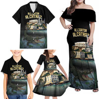 Everglades Alligator Alcatraz Florida Family Matching Off Shoulder Maxi Dress and Hawaiian Shirt - Wonder Print Shop