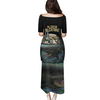 Everglades Alligator Alcatraz Florida Family Matching Puletasi and Hawaiian Shirt - Wonder Print Shop