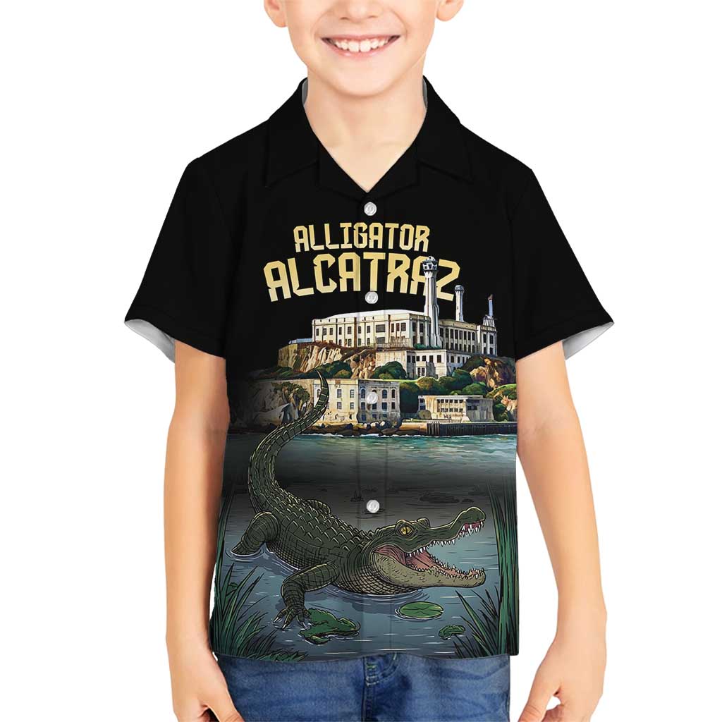 Everglades Alligator Alcatraz Florida Family Matching Tank Maxi Dress and Hawaiian Shirt - Wonder Print Shop
