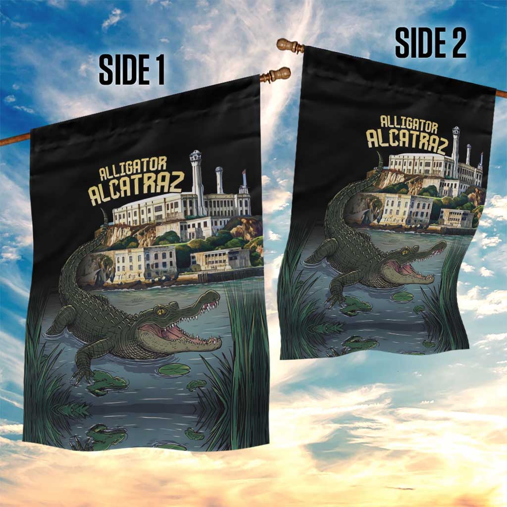 Everglades Alligator Alcatraz Florida Garden Flag - Wonder Print Shop