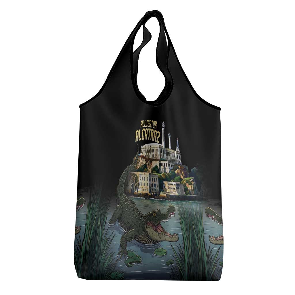 Everglades Alligator Alcatraz Florida Grocery Bag - Wonder Print Shop