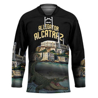 Everglades Alligator Alcatraz Florida Hockey Jersey - Wonder Print Shop